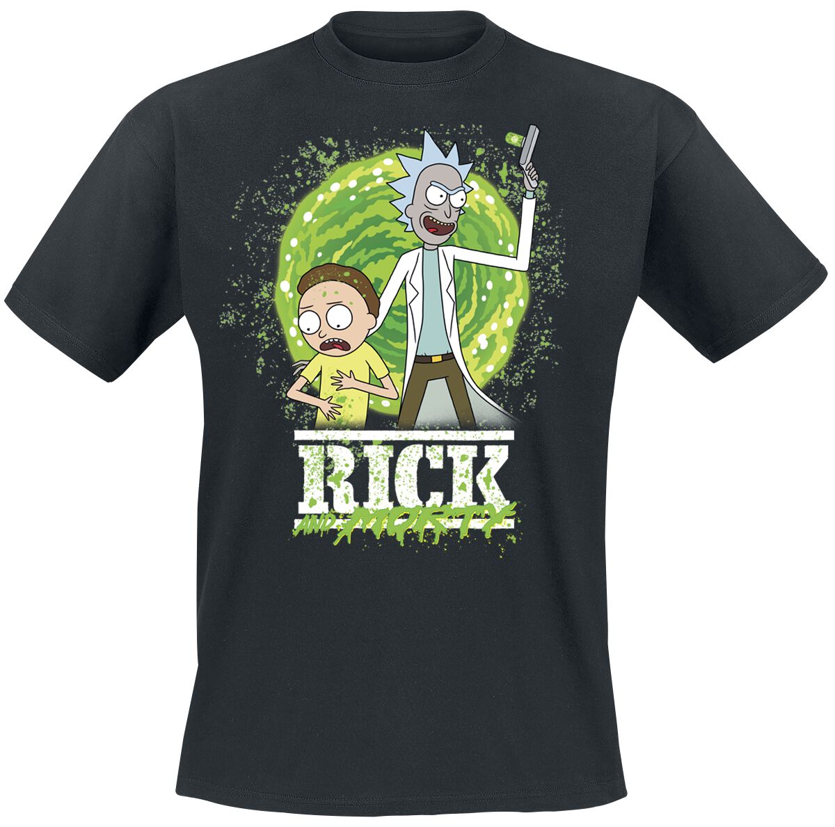 Rick And Morty T-Shirt - Season 6 - S bis XXL - für Männer - Größe L - schwarz  - Lizenzierter Fanartikel von Rick And Morty