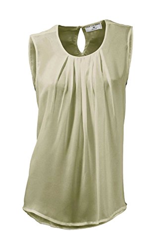 Rick Cardona Designer-Chiffonblusentop stein Größe 38 von Rick Cardona