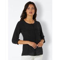 Witt Weiden Damen Seiden-Bluse schwarz von heine