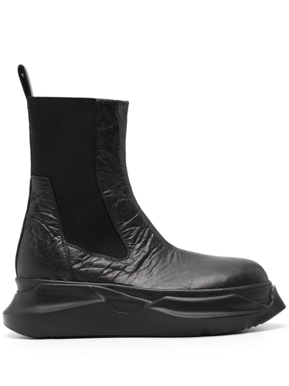 Rick Owens DRKSHDW Beatle Abstract Stiefel mit Tragefalten - Schwarz von Rick Owens DRKSHDW