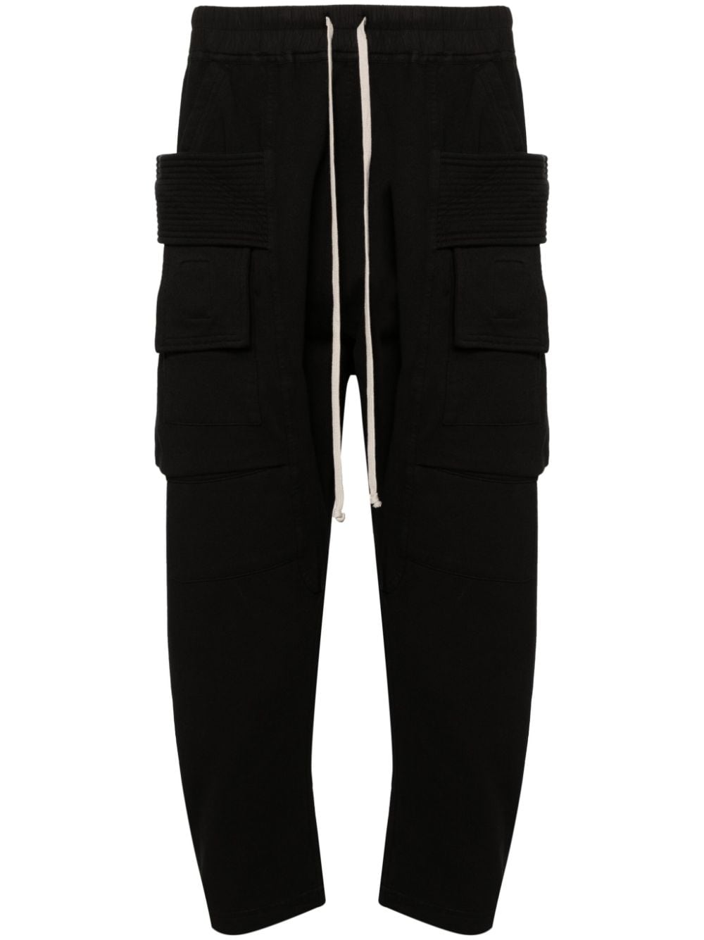 Rick Owens DRKSHDW Creatch Cropped-Jogginghose mit Cargotaschen - Schwarz von Rick Owens DRKSHDW