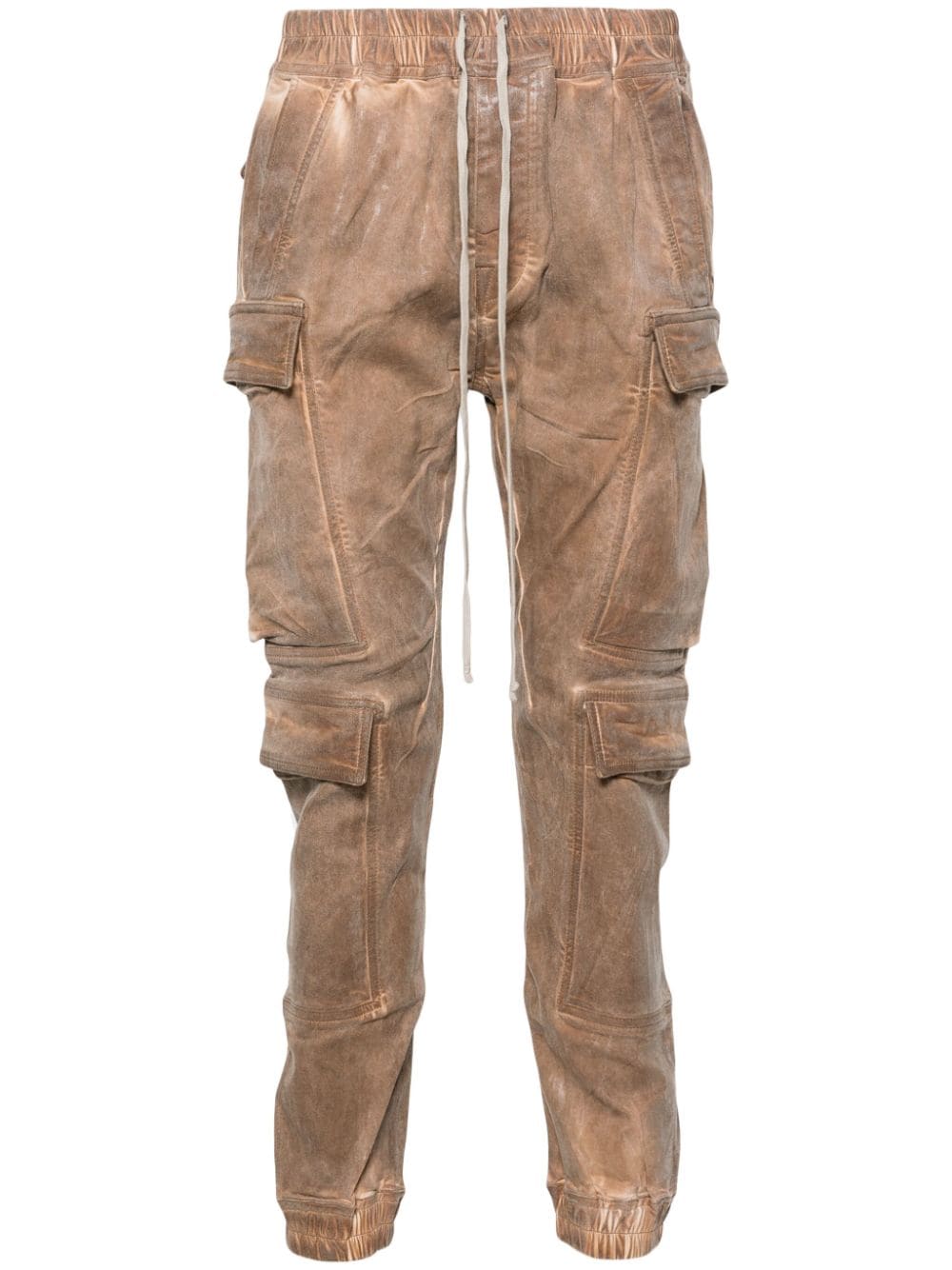 Rick Owens DRKSHDW Halbhohe Mastodon Megacargo Slim-Fit-Jeans - Braun von Rick Owens DRKSHDW