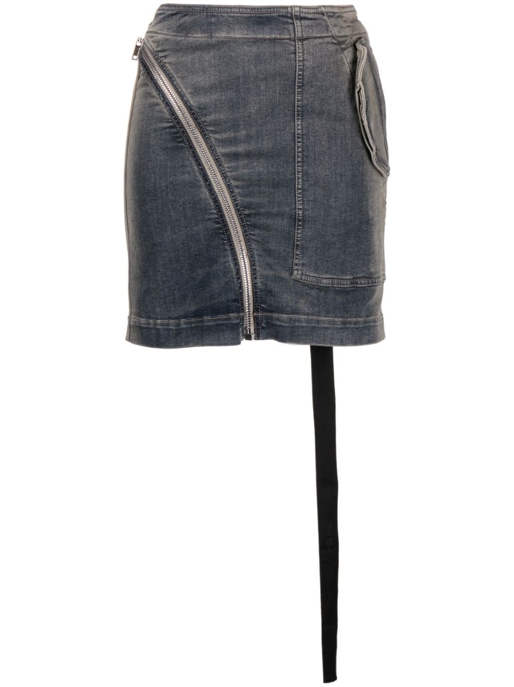 Rick Owens DRKSHDW Jeans-Minirock mit Ombre-Effekt - Blau von Rick Owens DRKSHDW