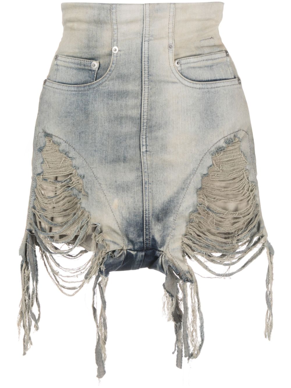 Rick Owens DRKSHDW Jeans-Shorts mit hohem Bund - Blau von Rick Owens DRKSHDW