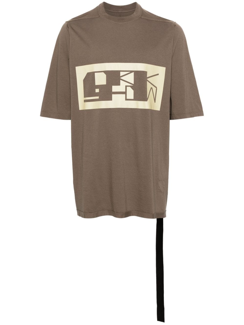 Rick Owens DRKSHDW T-Shirt mit Logo-Print - Braun von Rick Owens DRKSHDW