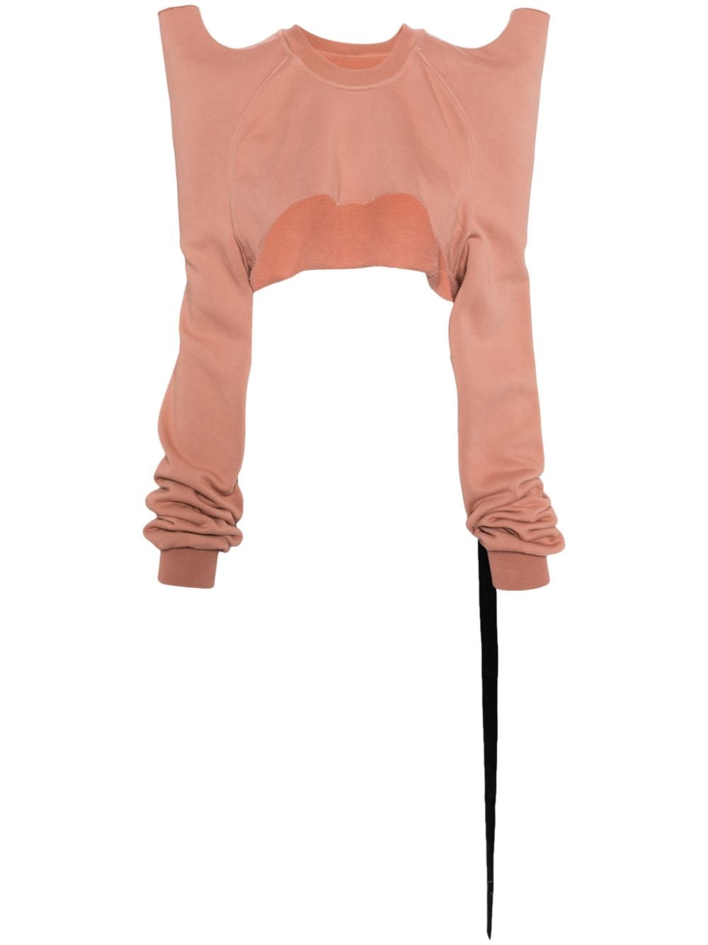 Rick Owens DRKSHDW Tecsweat cropped sweatshirt - Rosa von Rick Owens DRKSHDW