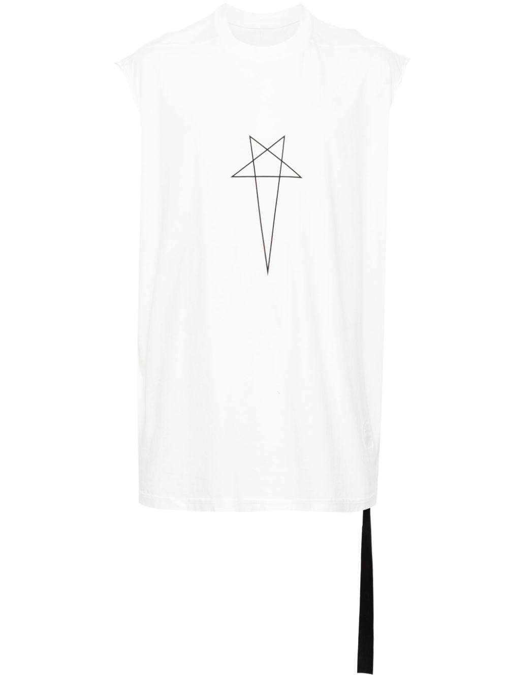 Rick Owens DRKSHDW Trägershirt mit Pentagramm-Print - Weiß von Rick Owens DRKSHDW