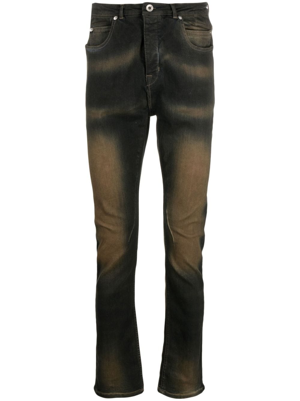 Rick Owens DRKSHDW Slim-Fit-Jeans mit Bleach-Effekt - Braun von Rick Owens DRKSHDW