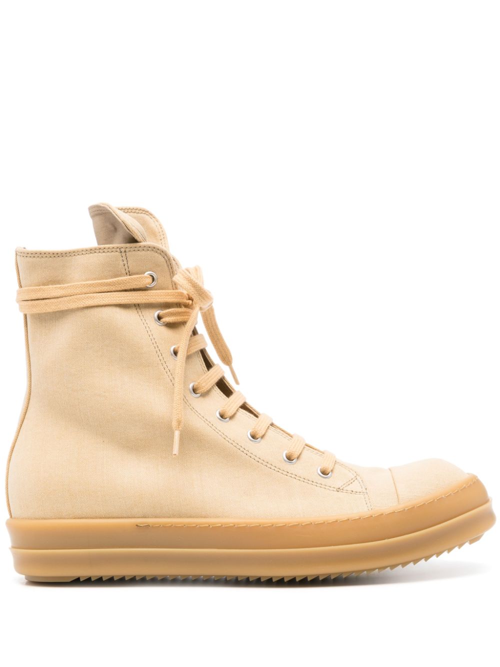 Rick Owens DRKSHDW canvas high-top sneakers - Nude von Rick Owens DRKSHDW