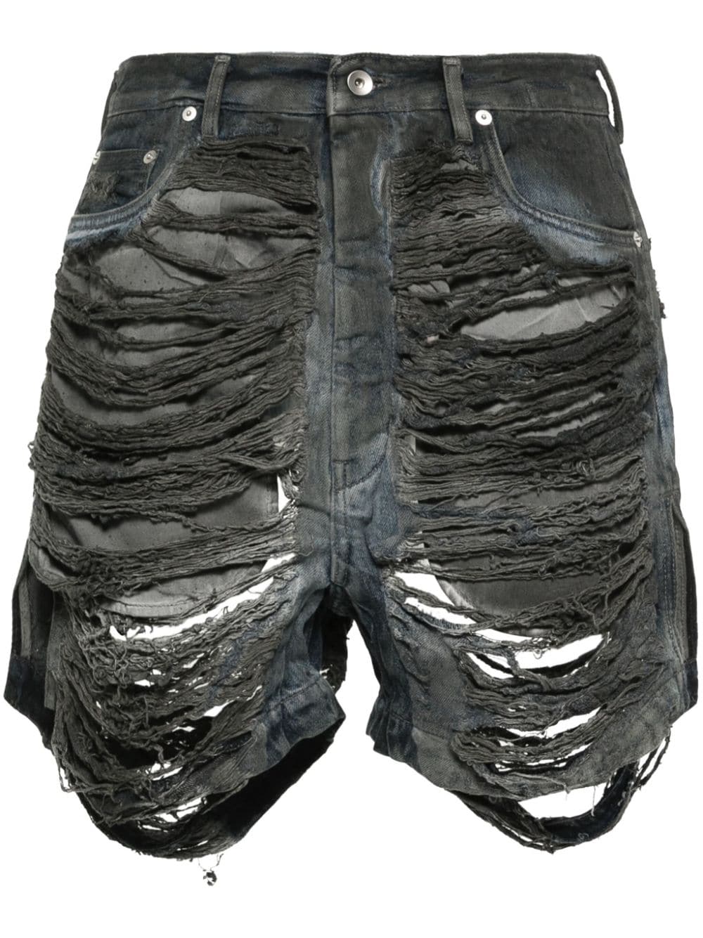 Rick Owens DRKSHDW Jeans-Shorts im Distressed-Look - Grau von Rick Owens DRKSHDW