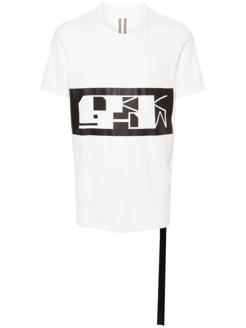 Rick Owens DRKSHDW logo-tape organic cotton T-shirt - Weiß von Rick Owens DRKSHDW