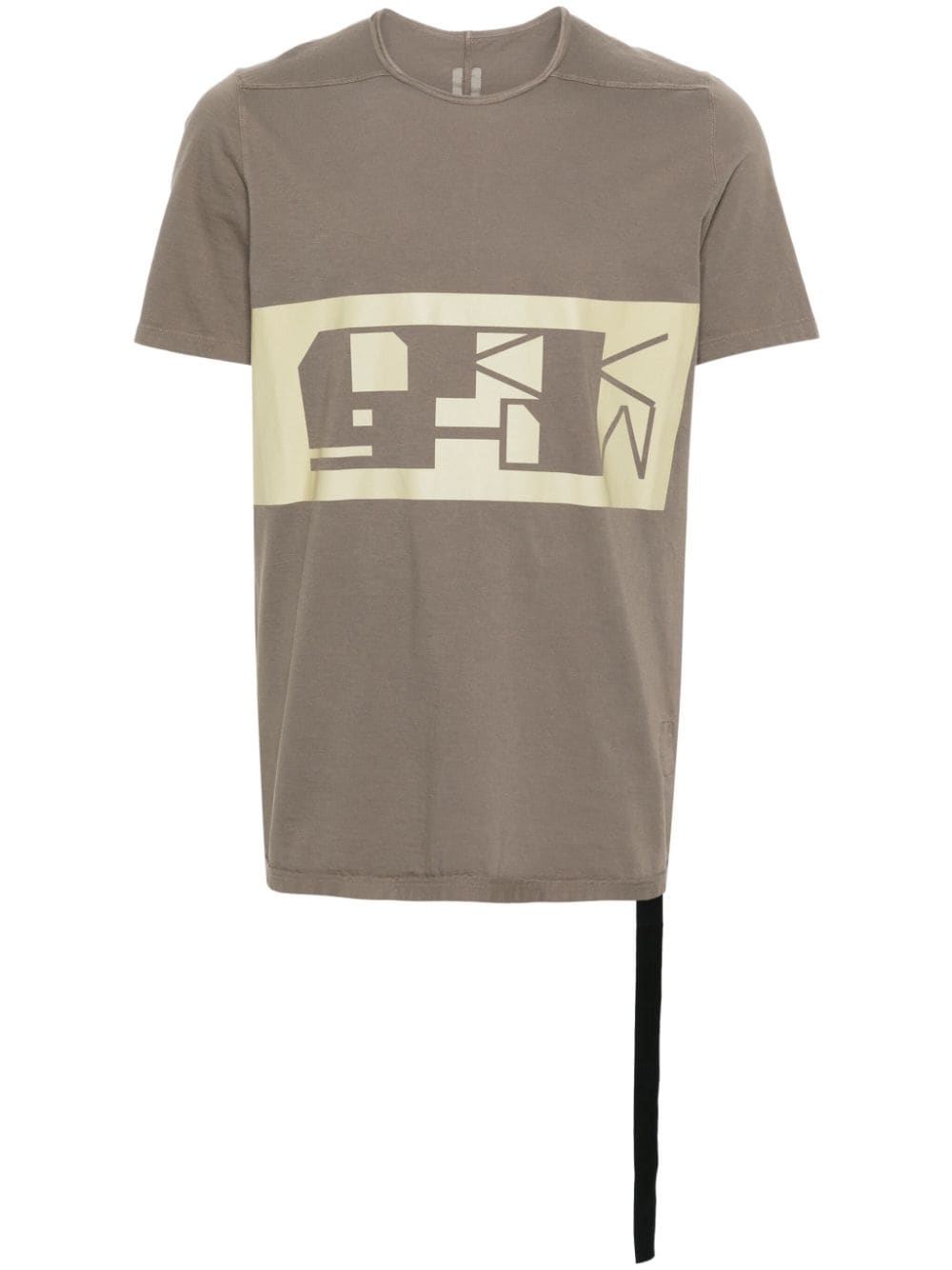 Rick Owens DRKSHDW strap-detail cotton T-shirt - Braun von Rick Owens DRKSHDW