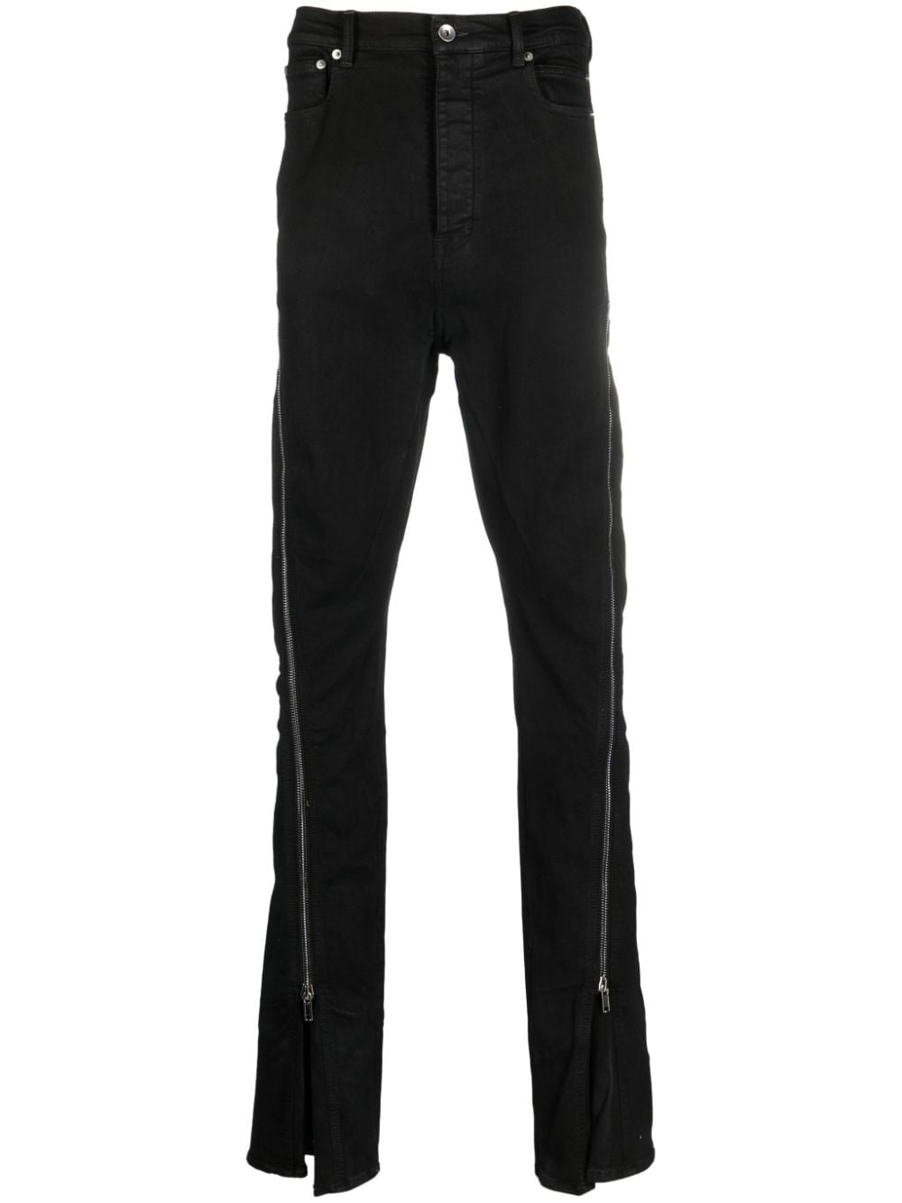 Rick Owens DRKSHDW Slim-Fit-Jeans mit Reißverschlussdetail - Schwarz von Rick Owens DRKSHDW