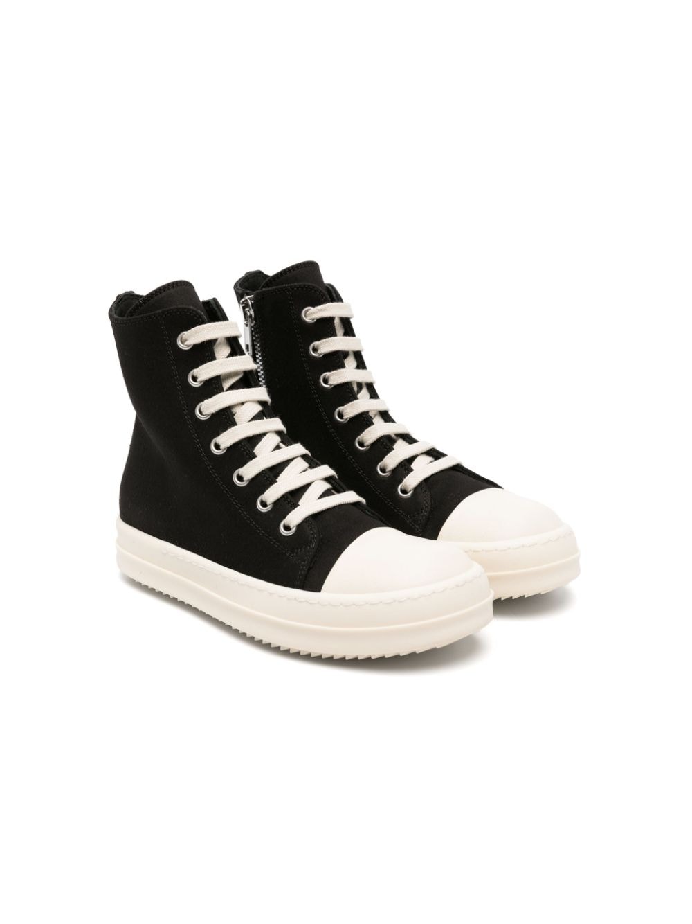 Rick Owens Kids High-Top-Sneakers aus Baumwolle - Schwarz von Rick Owens Kids