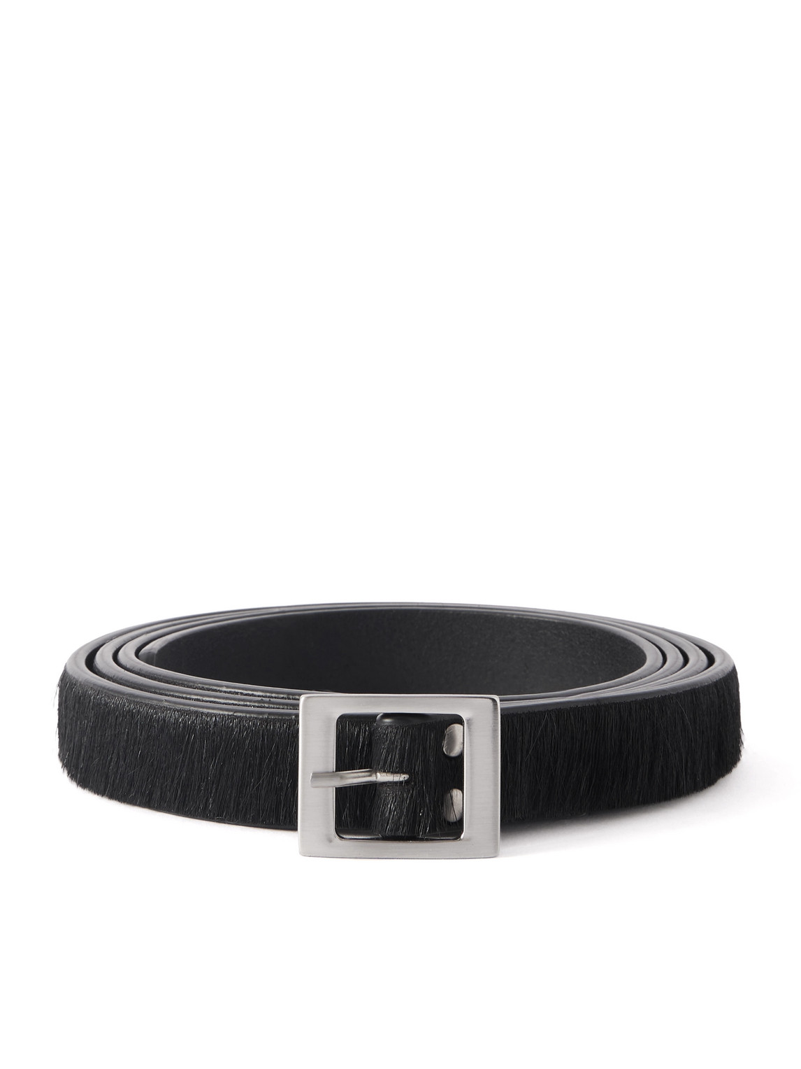 Rick Owens - 2cm Calf Hair Belt - Men - Black Rick Owens - 2cm Calf Hair Belt - Men - Black von Rick Owens