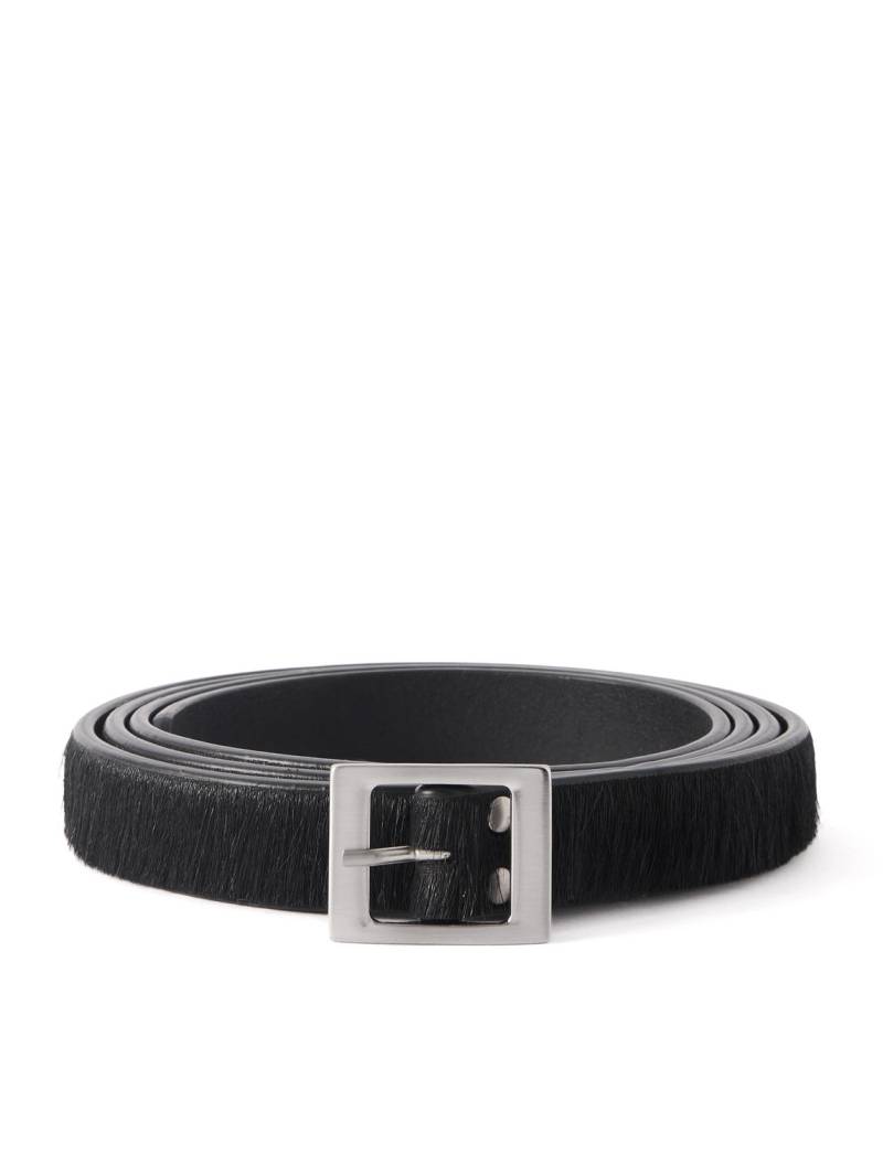 Rick Owens - 2cm Calf Hair Belt - Men - Black Rick Owens - 2cm Calf Hair Belt - Men - Black von Rick Owens