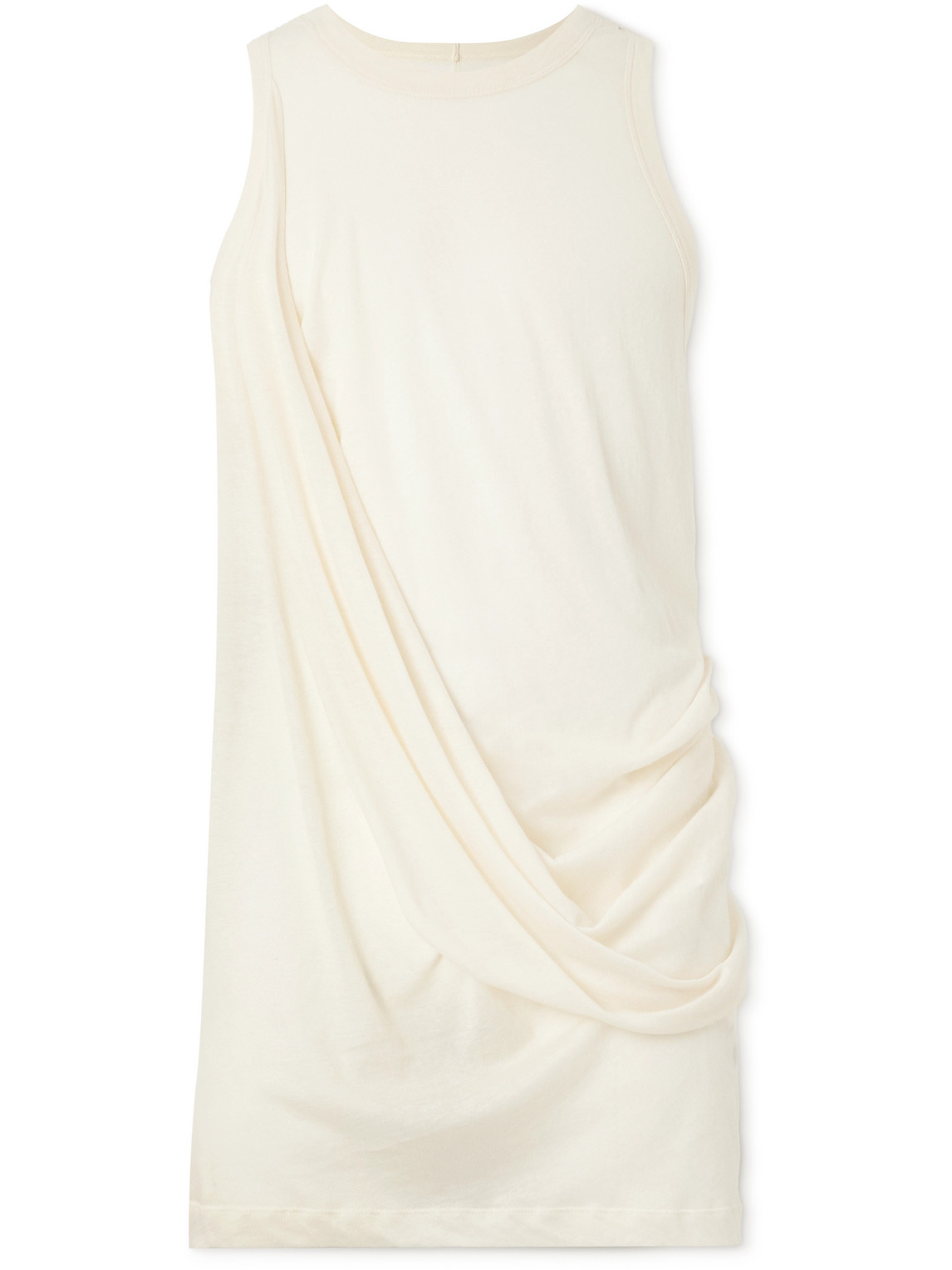 Rick Owens - Anthem Draped Cotton-Jersey Tank Top - Men - Neutrals - M von Rick Owens