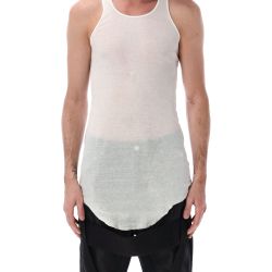 Rick Owens Basic Rib Tank Top In Milch von Rick Owens
