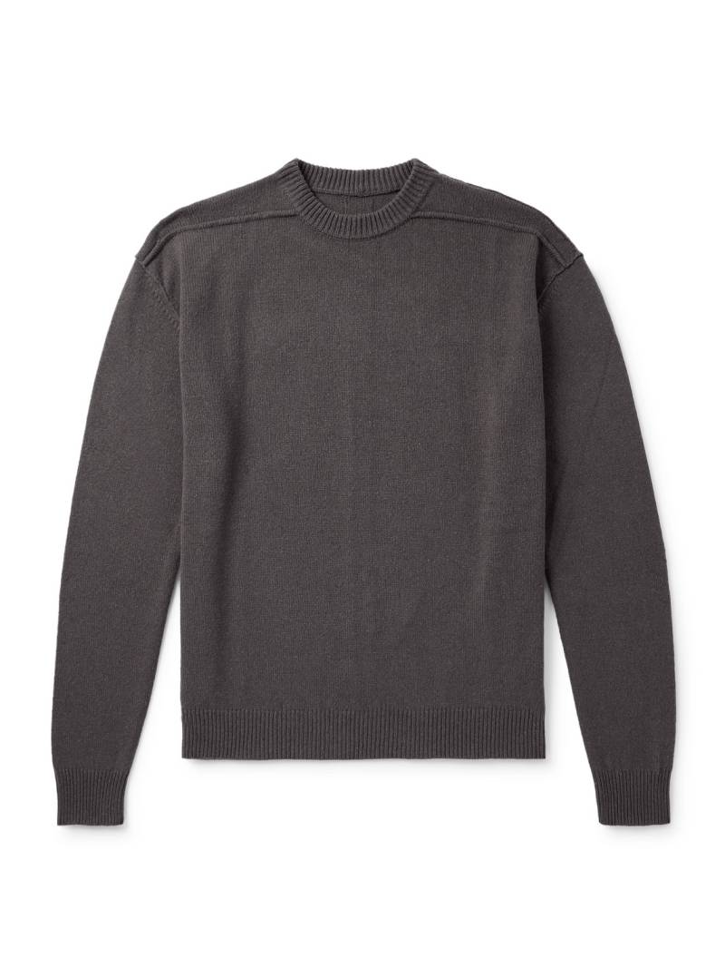 Rick Owens - Boiled Cashmere and Wool-Blend Sweater - Men - Gray - XS von Rick Owens