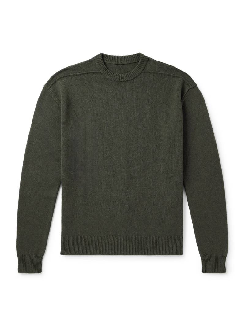 Rick Owens - Boiled Cashmere and Wool-Blend Sweater - Men - Green - M von Rick Owens