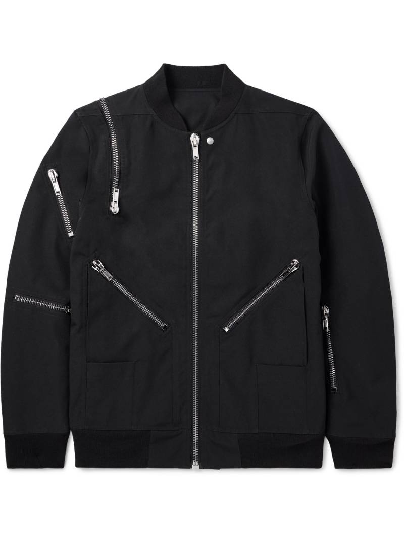 Rick Owens - Bonotto Jumbo Headon Oversized Zip-Detailed Canvas Bomber Jacket - Men - Black - IT 52 Rick Owens - Bonotto Jumbo Headon Oversized Zip-Detailed Canvas Bomber Jacket - Men - Black - IT 52 von Rick Owens