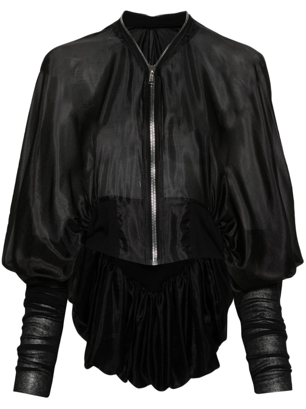 Rick Owens Bubble Batwing Flight Ballonjacke - Schwarz von Rick Owens