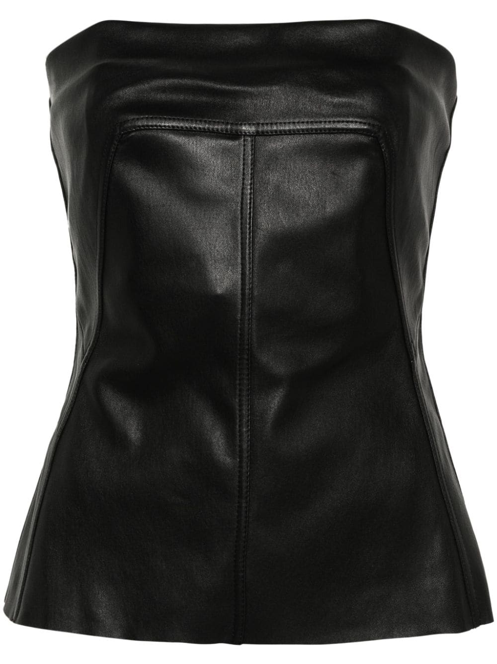 Rick Owens Bustier aus Nappaleder - Schwarz von Rick Owens