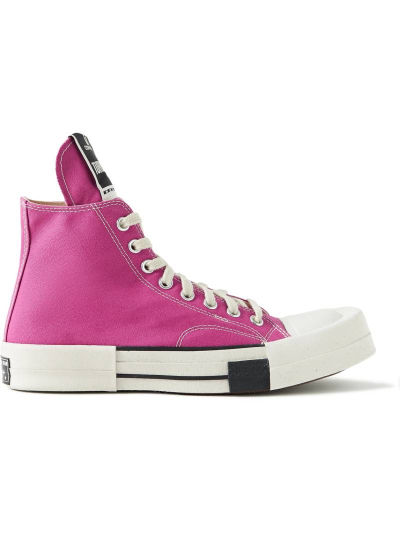 Rick Owens - Converse DRKSHDW TURBODRK Chuck 70 Canvas High-Top Sneakers - Men - Pink - US 10 von Rick Owens