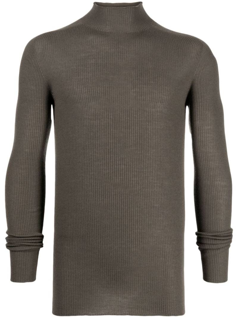 Rick Owens Gerippter Pullover mit Sheer-Effekt - Grau von Rick Owens