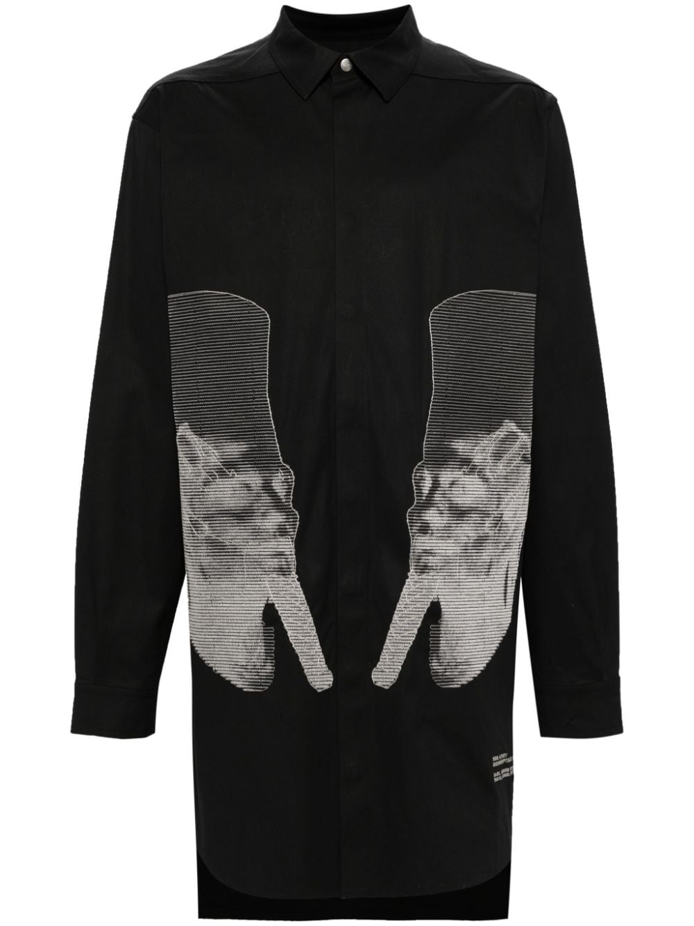 Rick Owens Jumbo Hemdjacke - Schwarz von Rick Owens