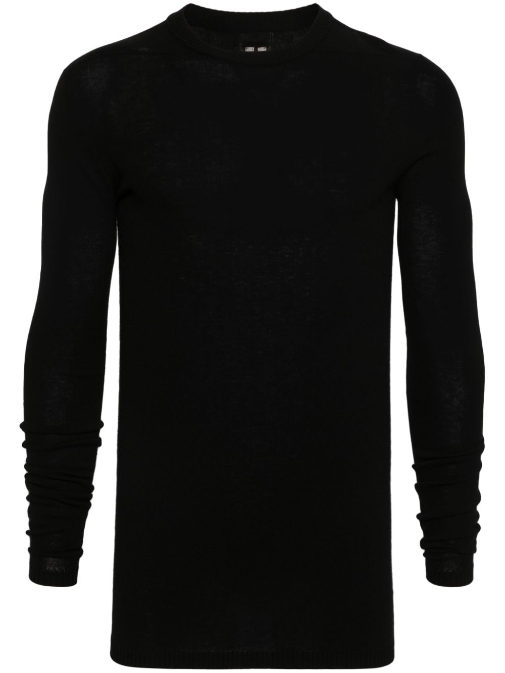 Rick Owens Langärmeliger Biker Level Pullover - Schwarz von Rick Owens