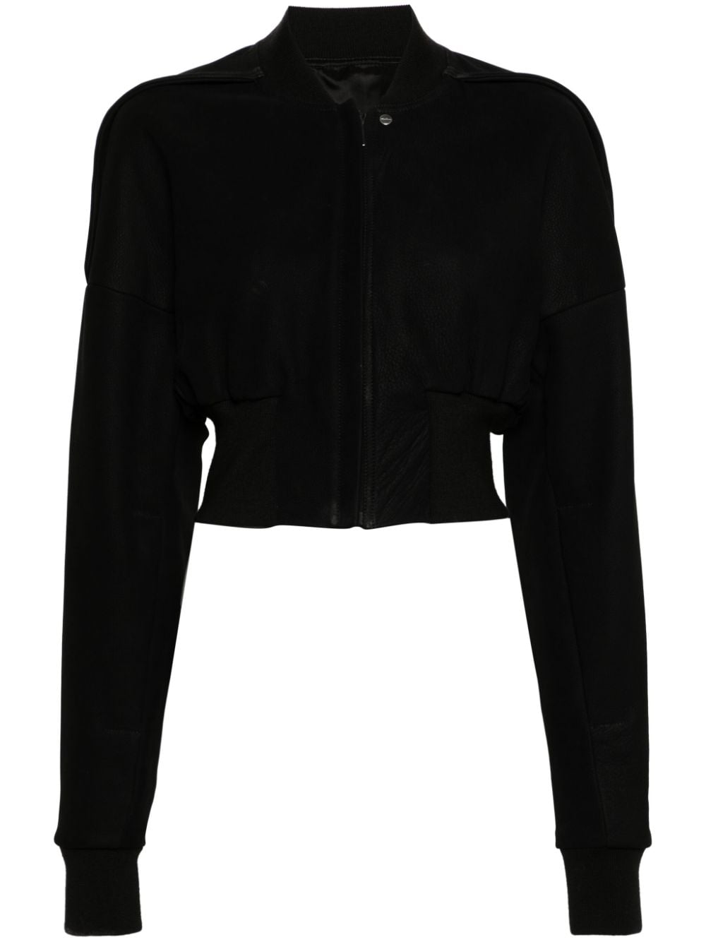 Rick Owens Lido Flight Lederjacke - Schwarz von Rick Owens