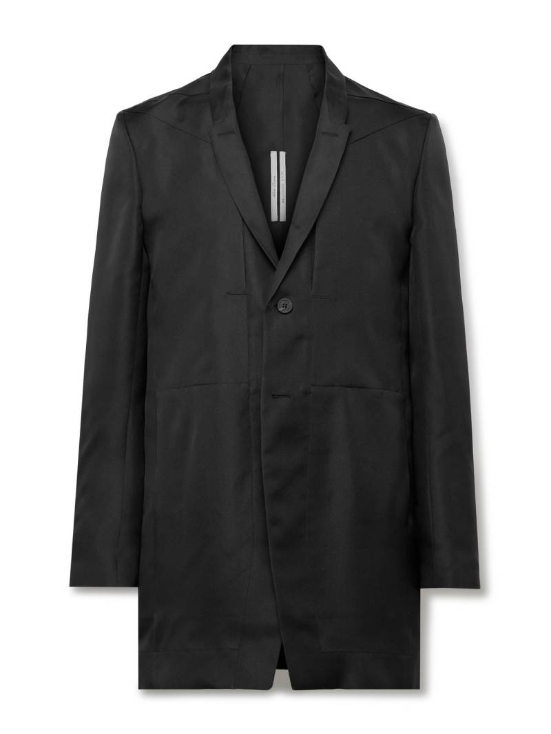 Rick Owens - Lido Slim-Fit Silk Grain de Poudre Blazer - Men - Black - IT 50 von Rick Owens