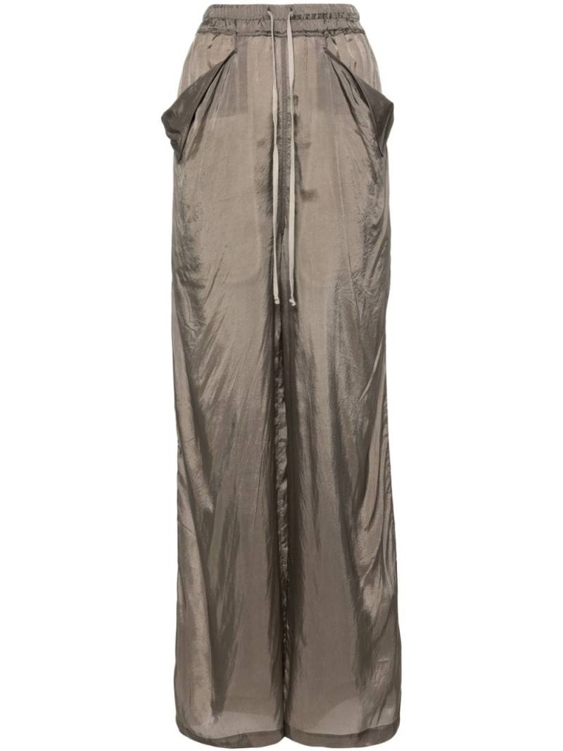 Rick Owens Lido Wide-Leg-Hose mit Kordelzug - Grau von Rick Owens