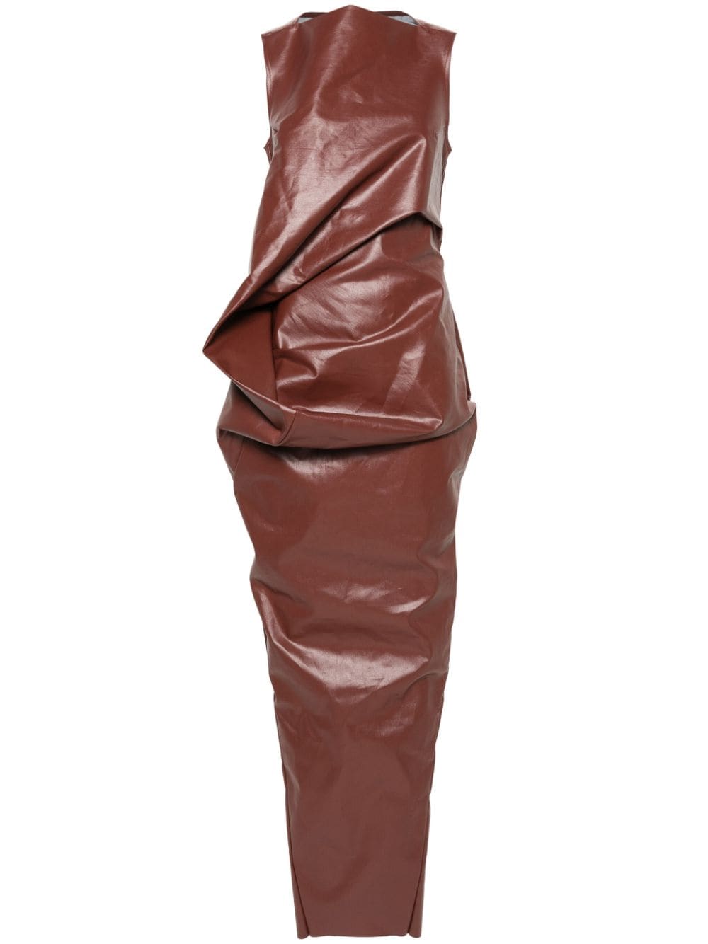 Rick Owens Maxikleid mit Knitteroptik - Braun von Rick Owens