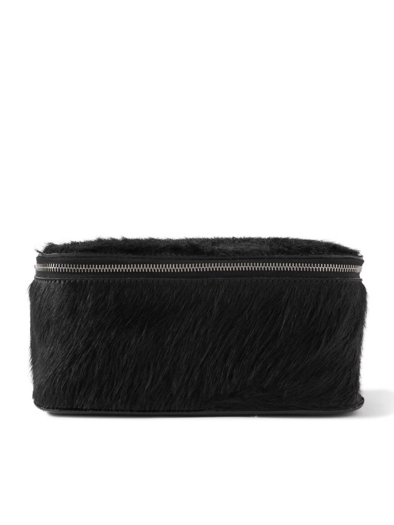 Rick Owens - Medium Calf Hair Wash Bag - Men - Black von Rick Owens