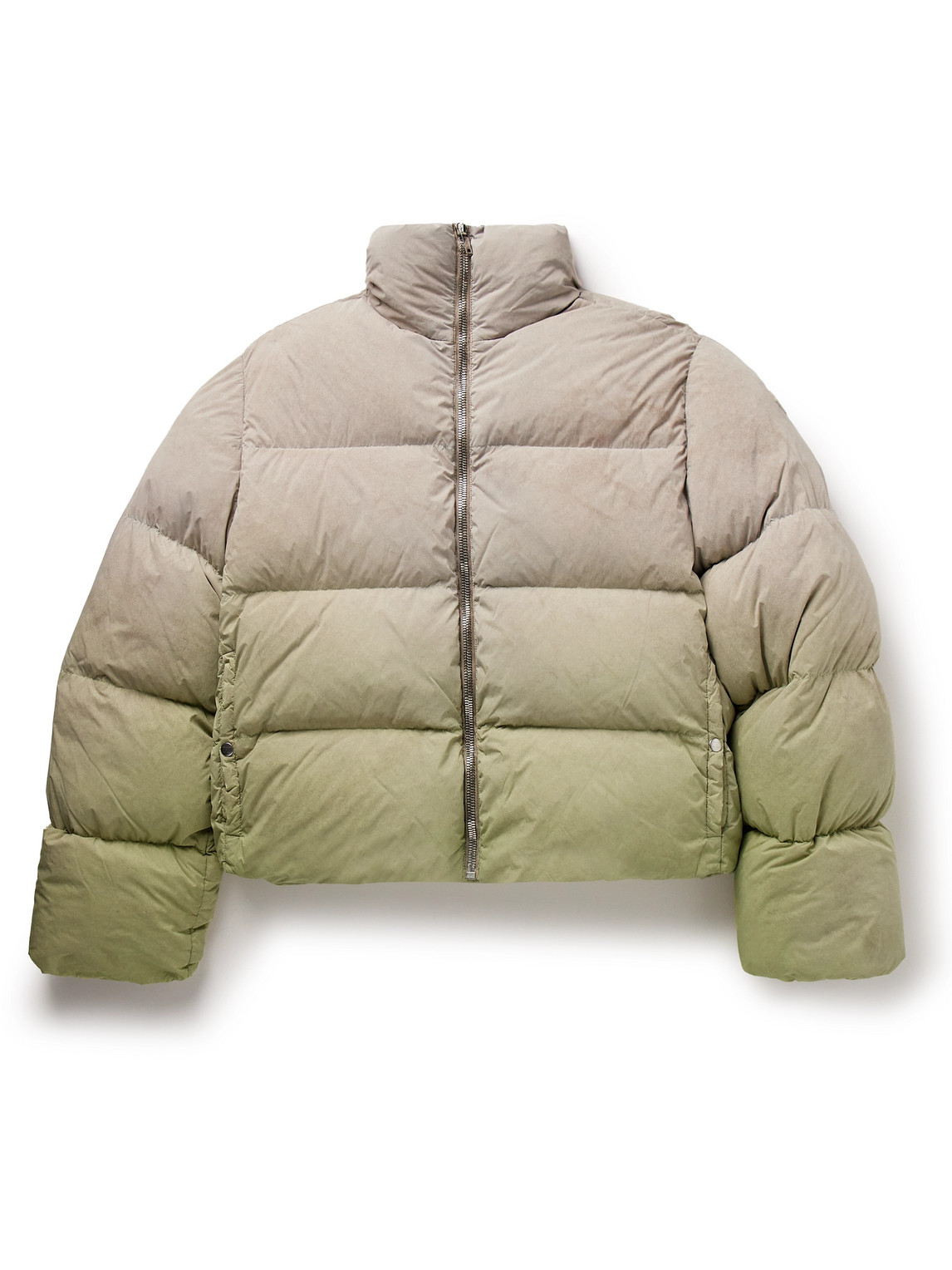 Rick Owens - Moncler Cyclopic Quilted Padded Ombré Shell Down Jacket - Men - Neutrals - 1 von Rick Owens