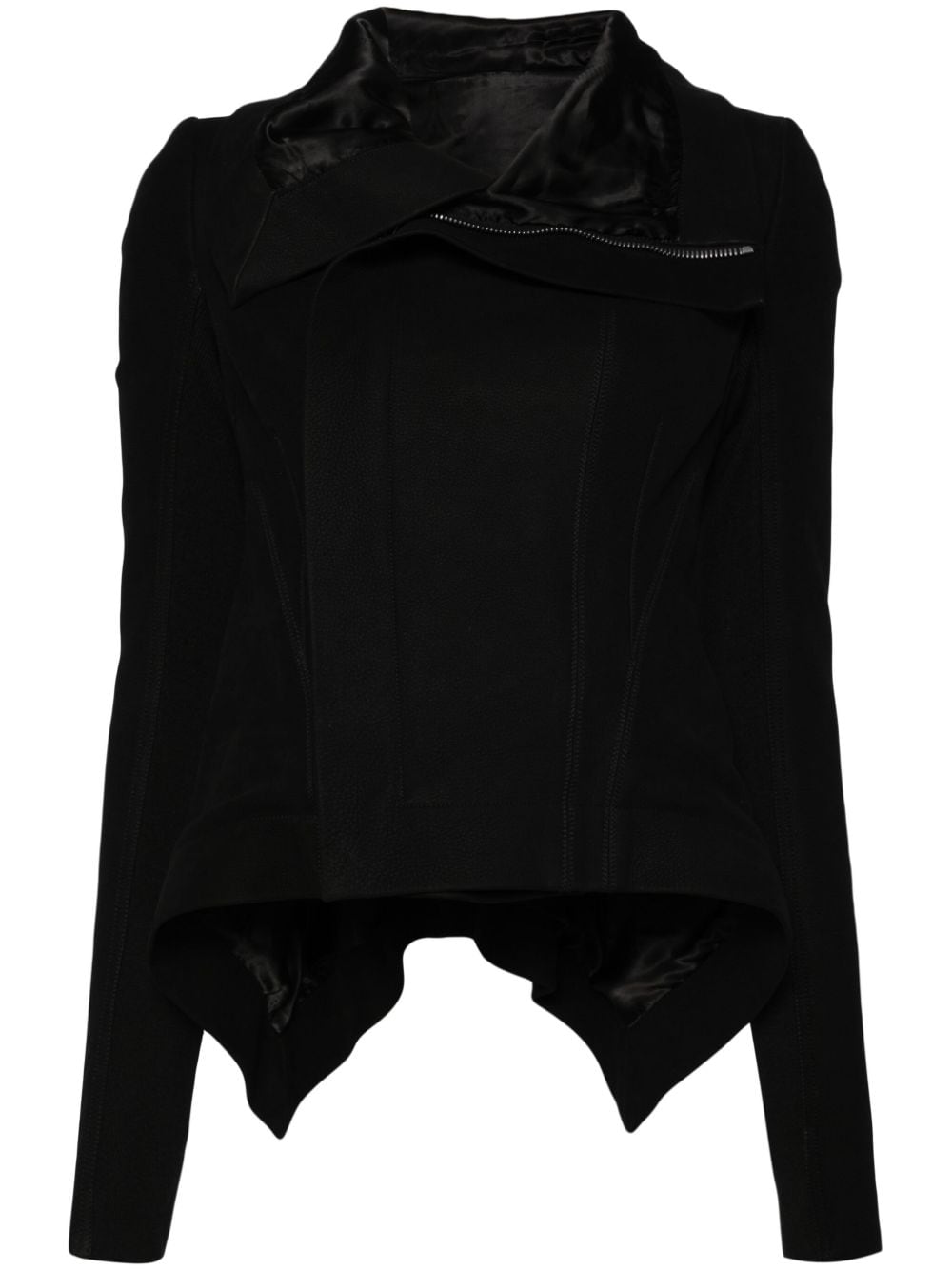 Rick Owens Naska leather biker jacket - Schwarz von Rick Owens