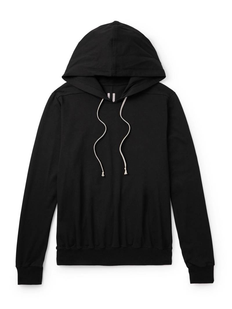 Rick Owens - Organic Cotton-Jersey Hoodie - Men - Black - XL von Rick Owens