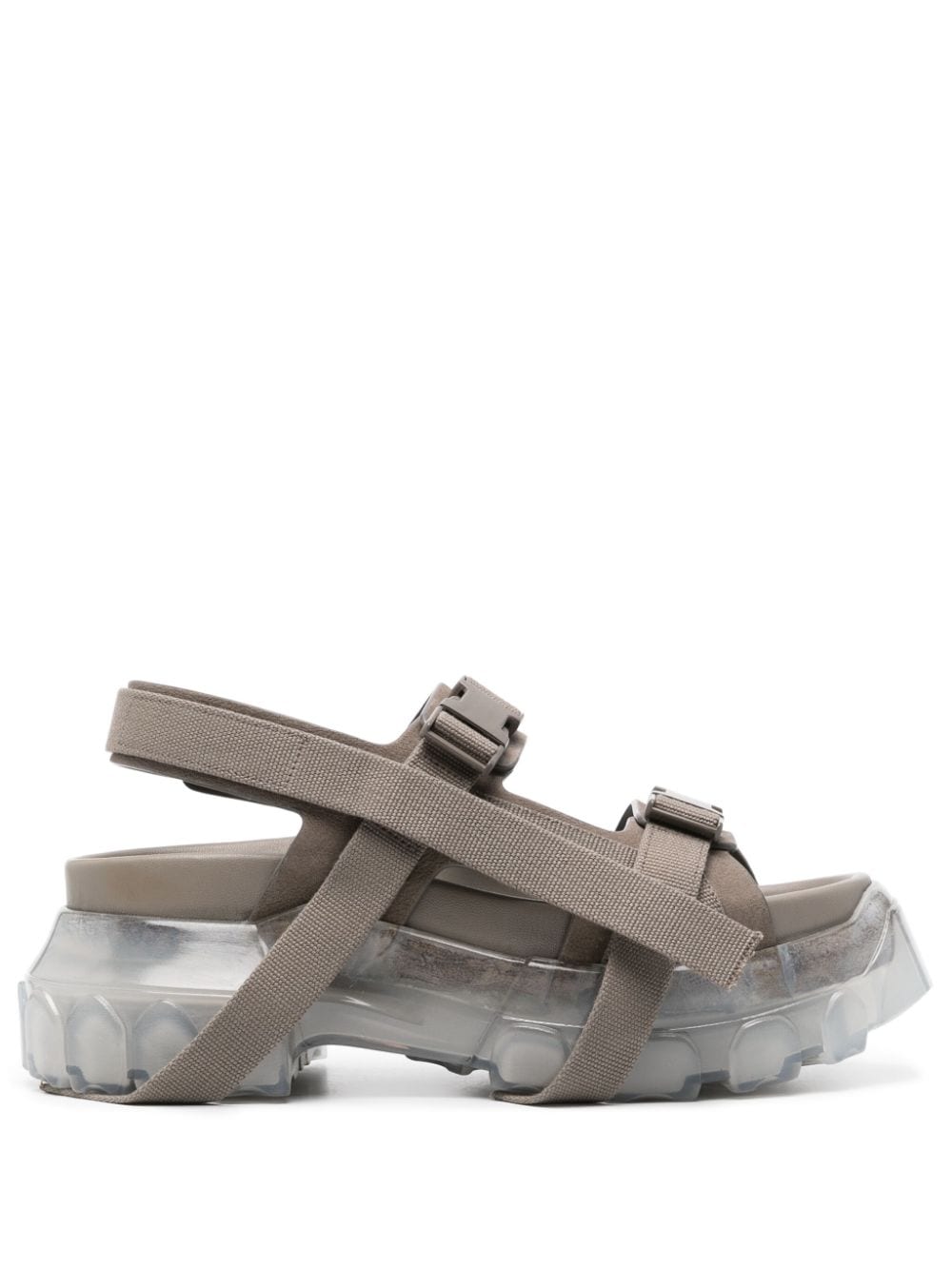 Rick Owens Plateau-Wildledersandalen - Braun von Rick Owens