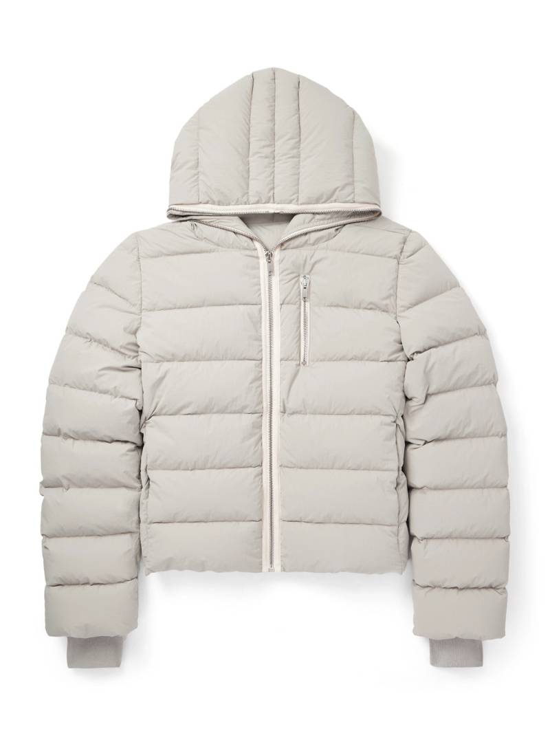 Rick Owens - Quilted Shell Hooded Down Jacket - Men - Gray - IT 54 von Rick Owens
