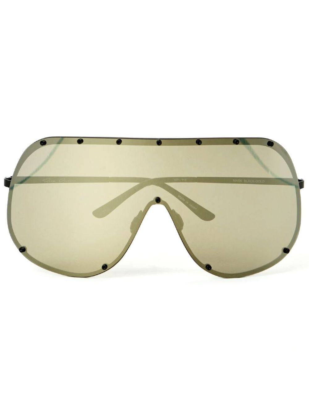 Rick Owens Shield Oversized-Sonnenbrille - Gold von Rick Owens