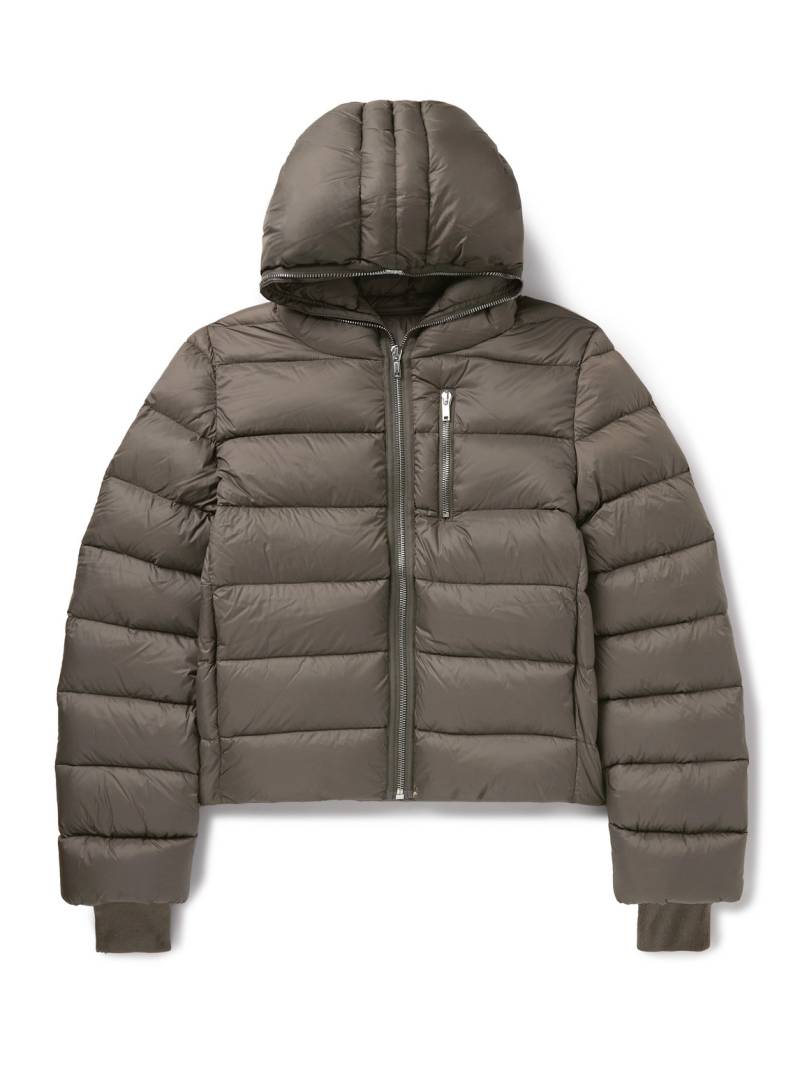 Rick Owens - Slim-Fit Quilted Shell Down Hooded Jacket - Men - Brown - IT 50 von Rick Owens