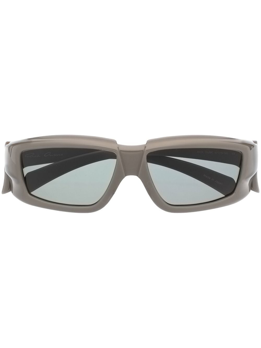 Rick Owens Sonnenbrille mit eckigem Gestell - Grau von Rick Owens