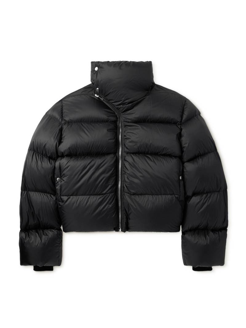 Rick Owens - Turtle Cropped Quilted Recycled Shell Down Jacket - Men - Black - IT 46 von Rick Owens