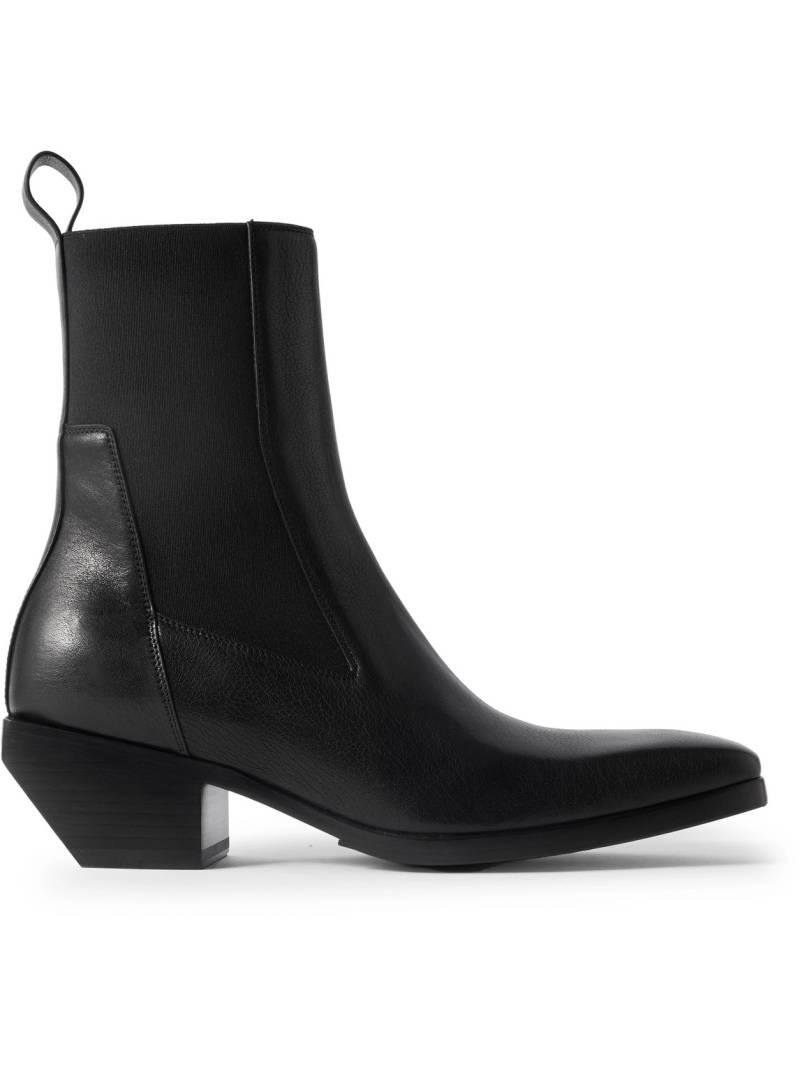 Rick Owens - Waxed-Leather Chelsea Boots - Men - Black - EU 40 Rick Owens - Waxed-Leather Chelsea Boots - Men - Black - EU 40 von Rick Owens