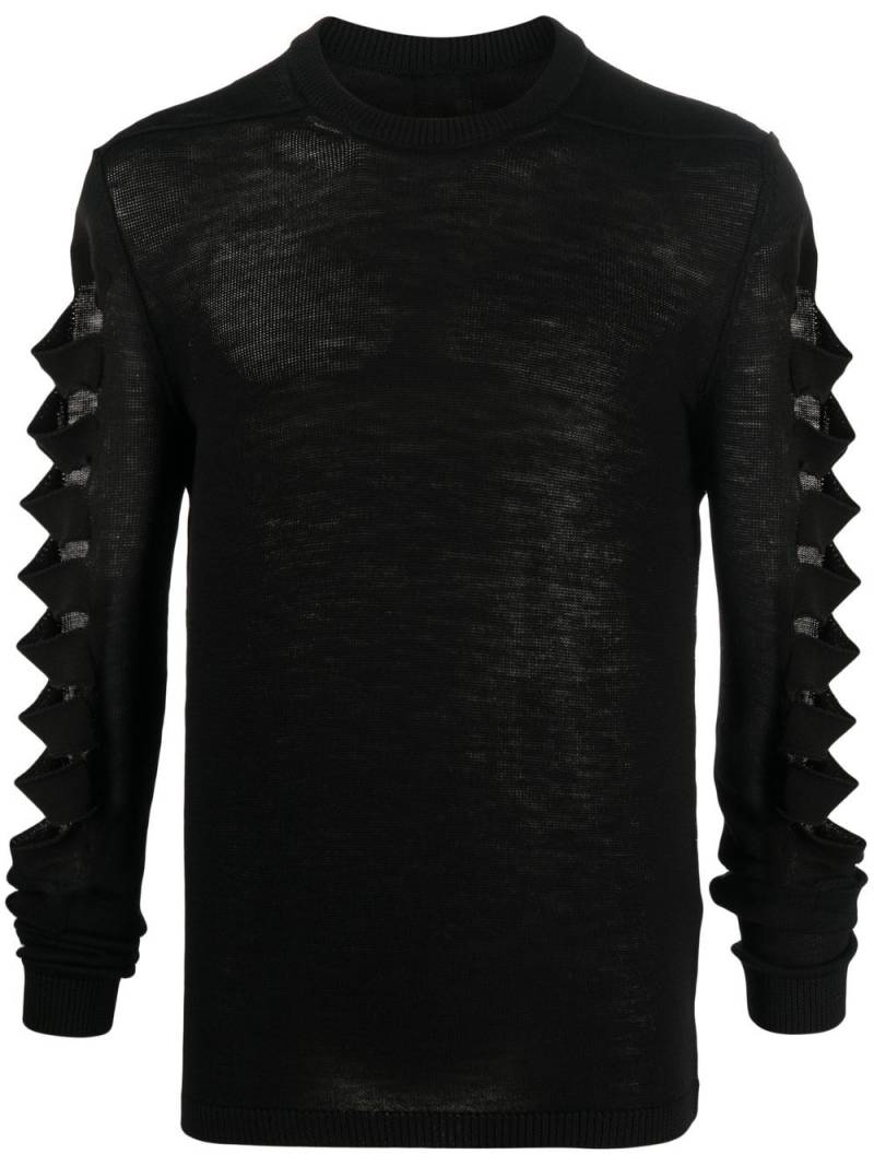 Rick Owens Pullover mit Cut-Outs - Schwarz von Rick Owens