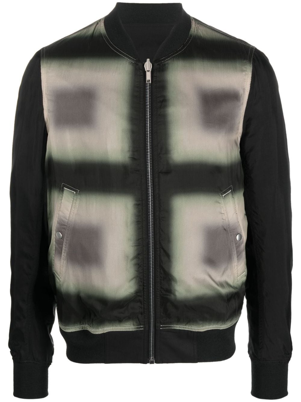 Rick Owens Geometrisch gemusterte Bomberjacke - Schwarz von Rick Owens