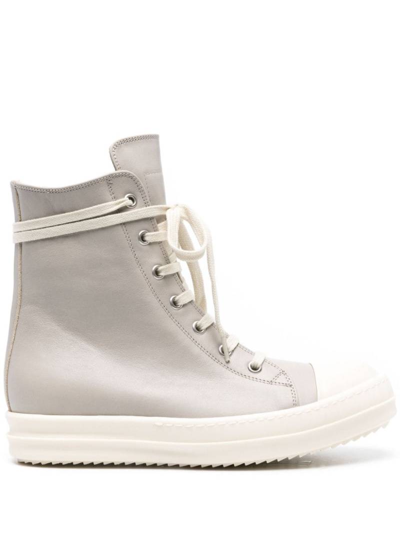 Rick Owens High-Top-Sneakers aus Leder - Grau von Rick Owens