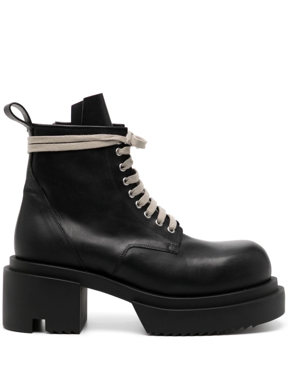 Rick Owens Schnürstiefel aus Leder - Schwarz von Rick Owens